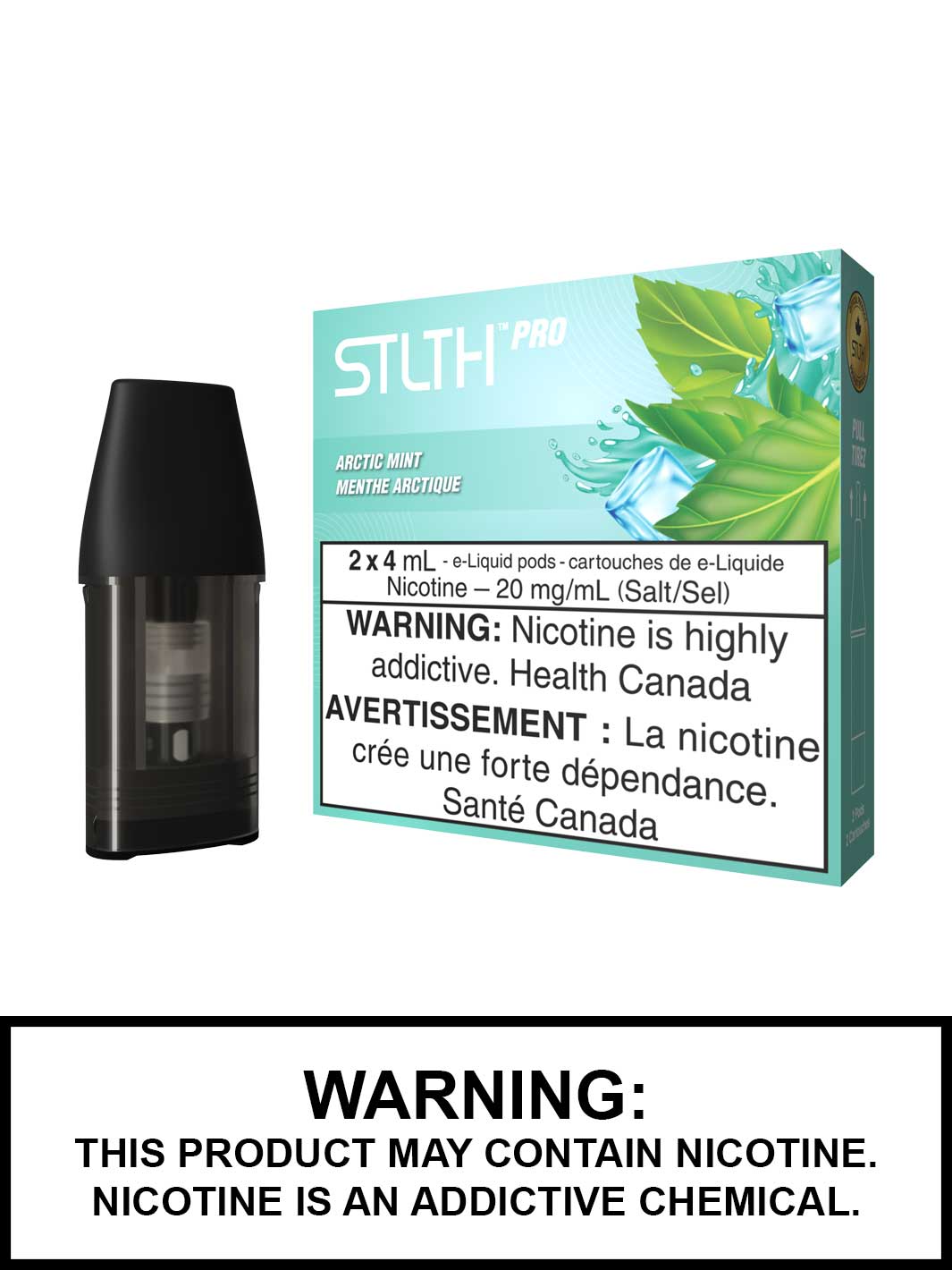 Arctic Mint STLTH Pro Pods, STLTH Pods Canada, Vape360