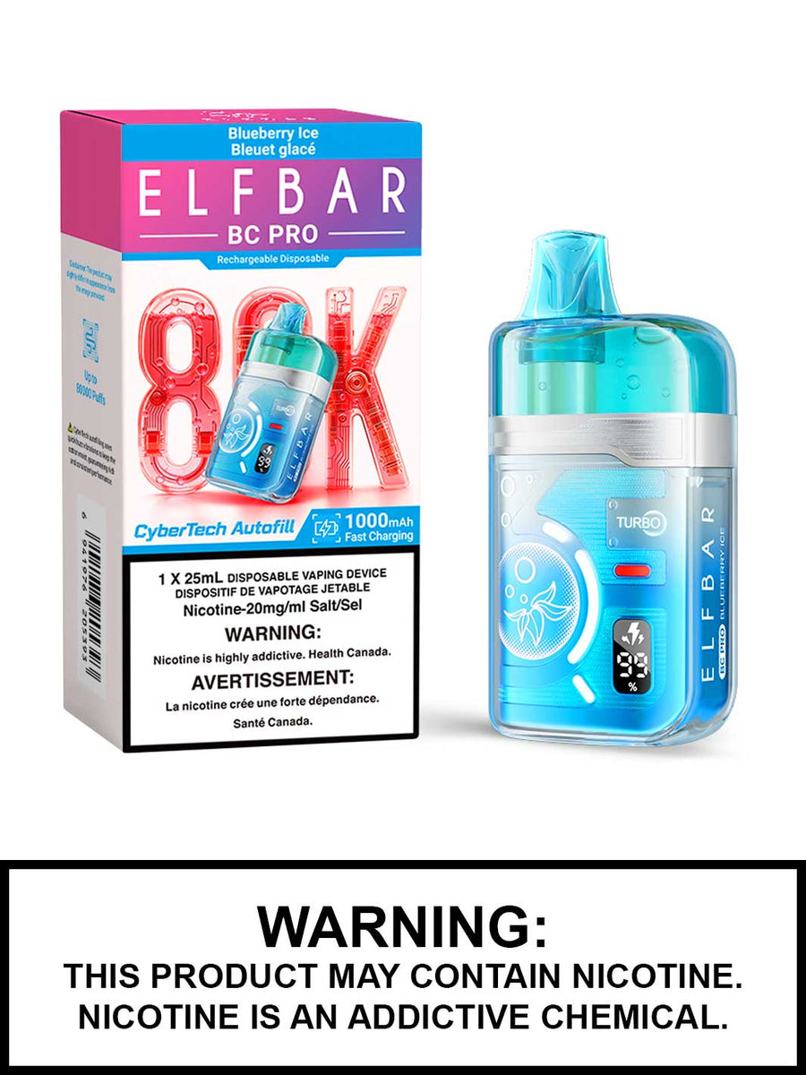 Blueberry Ice Elf Bar BC Pro 80K Disposable Vape Blueberry Ice Elf Bar BC Pro 80K Disposable Vape