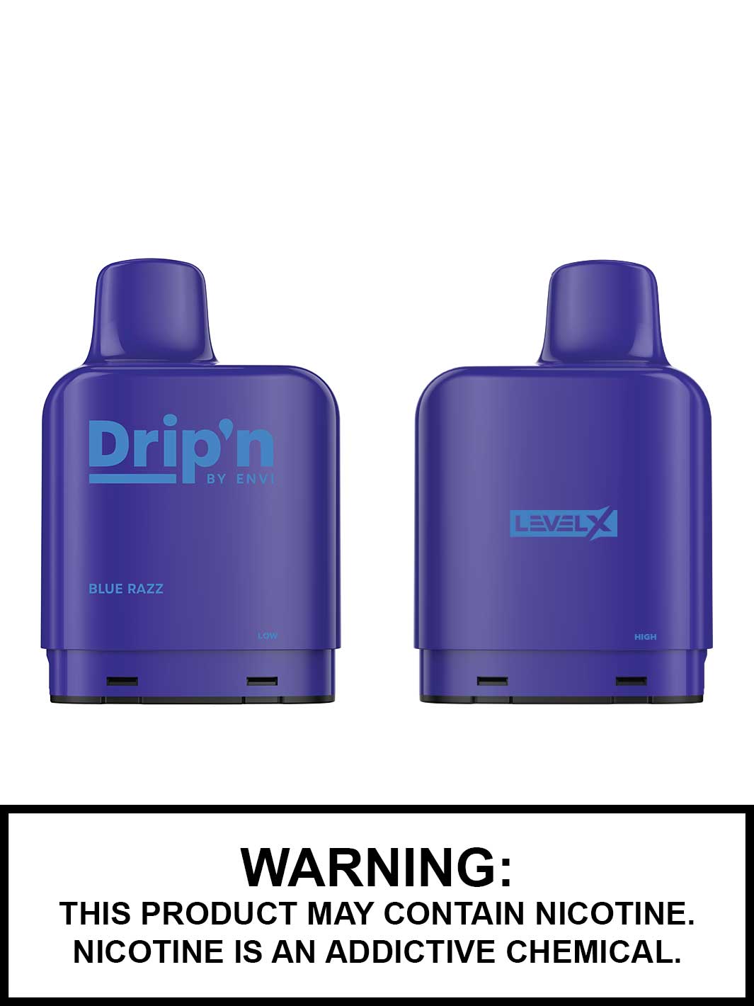 Blue Razz Drip'n Level X Pods, Drip'n Vape Pods, Vape360 Canada