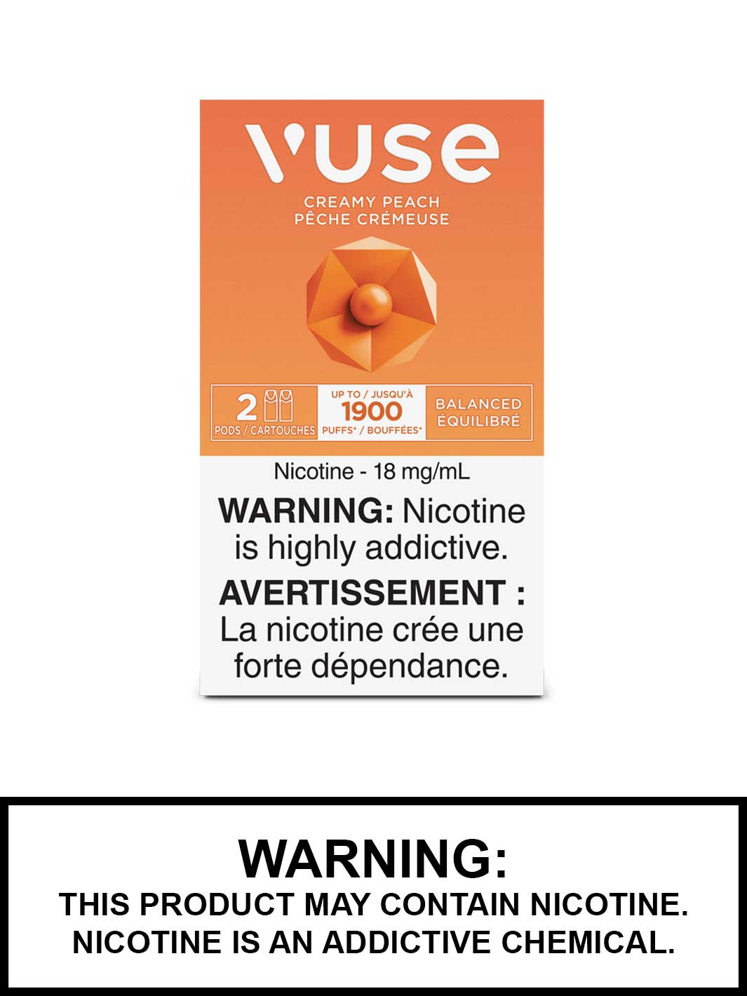 Creamy Peach Vuse pods, Vuse epod, Vuse Pods Canada, Vape360
