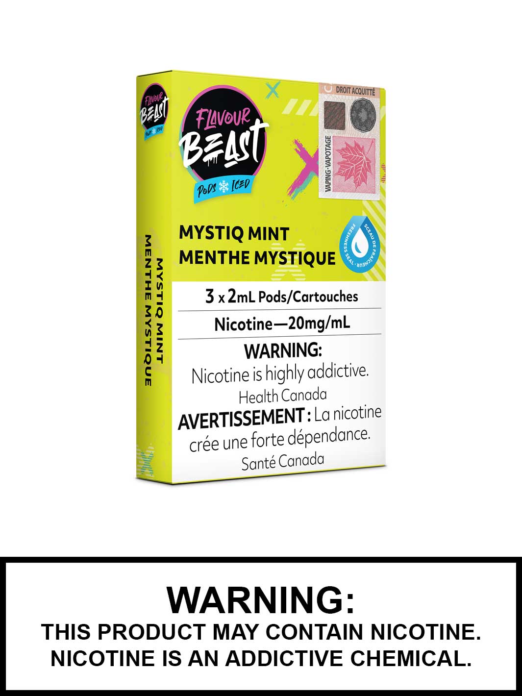 Mystiq Mint Iced Flavour Beast Pods, Vape Pods, Flavour Beast Vape, Vape360