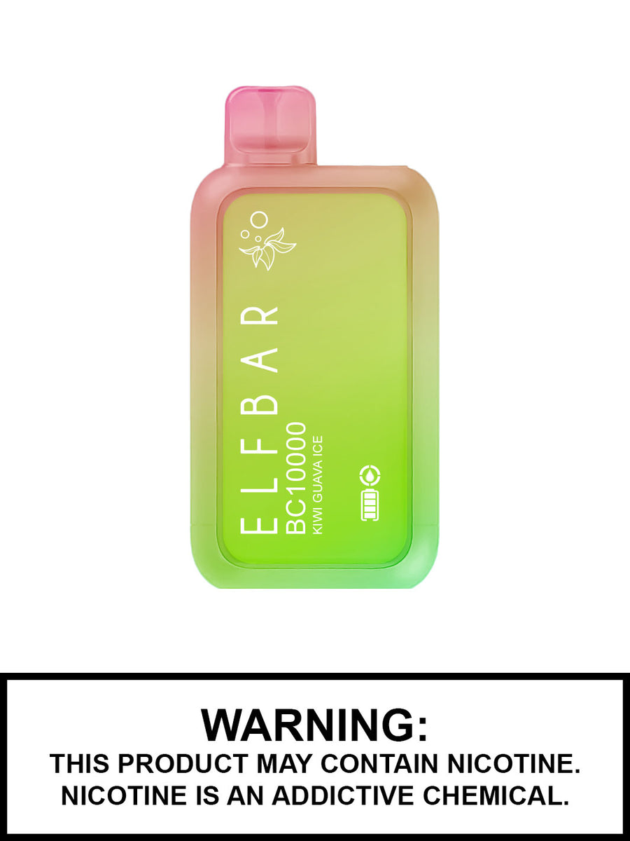 Kiwi Guava Ice Elf Bar BC10000 Disposable Vape, 10K Puffs