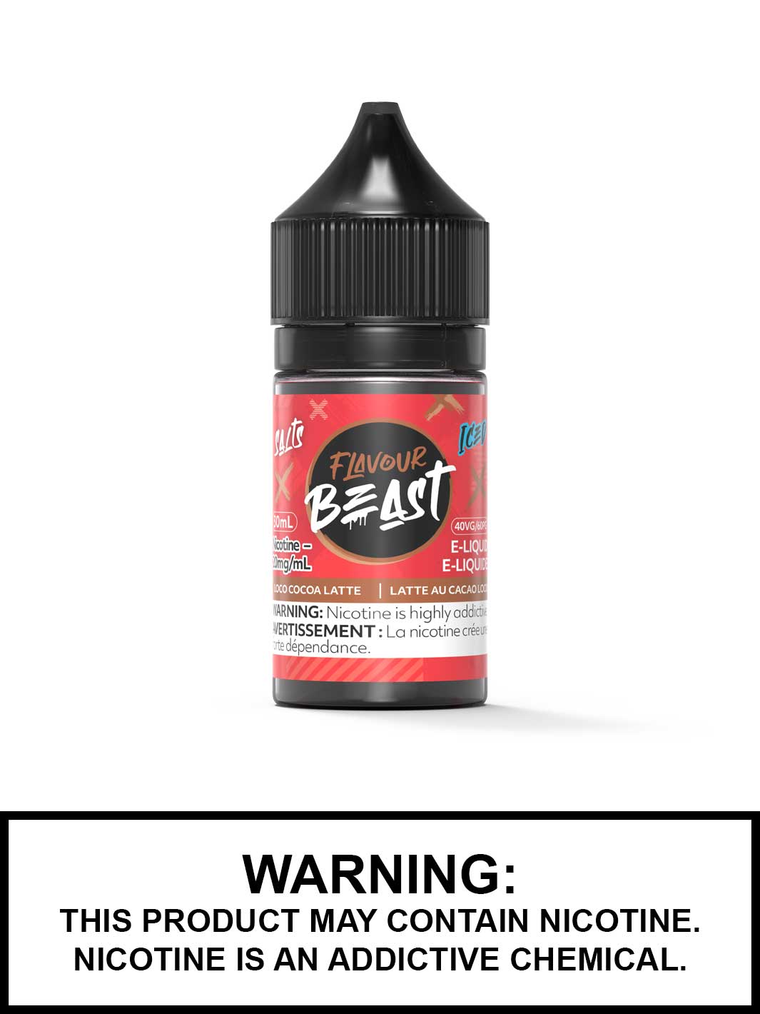 Loco Cocoa Latte Iced Flavour Beast Salts, Salt Nic Flavour Beast Flavours, Vape360 Canada