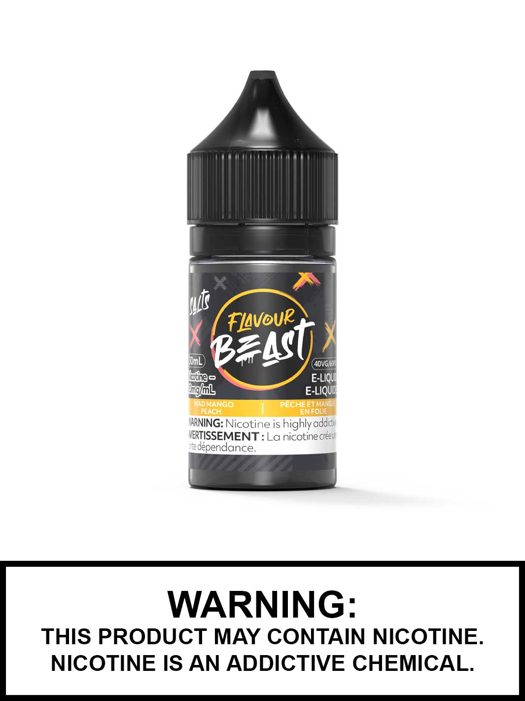 Mad Mango Peach Flavour Beast Salts, Salt Nic Flavour Beast Flavours, Vape360 Canada