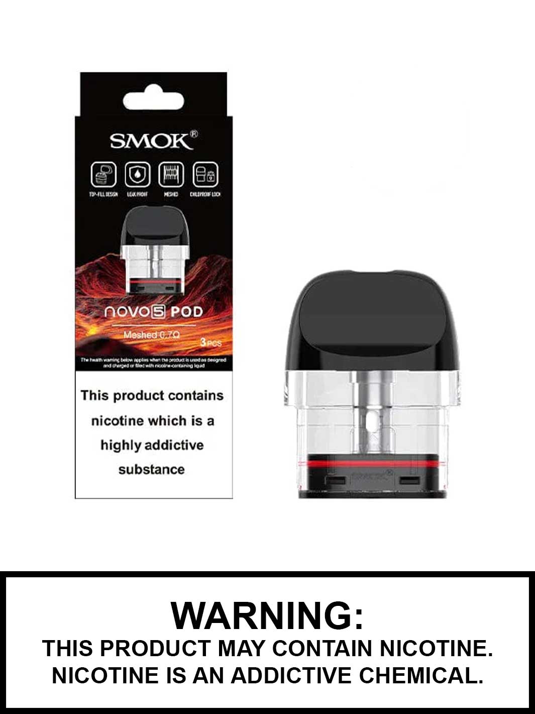 SMOK NOVO 5 Replacement Pods, SMOK Pods, Vape360 Canada