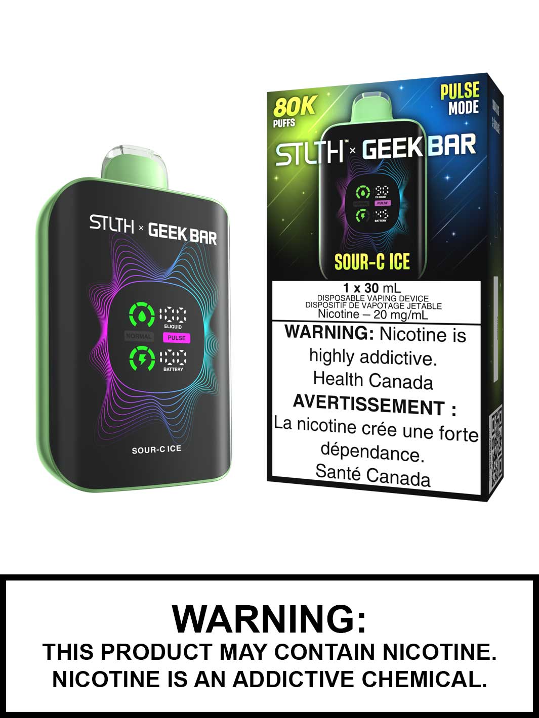 Sour C Ice STLTH x Geek Bar Disposable Vape, Geek Bar Pulse Canada, Vape360
