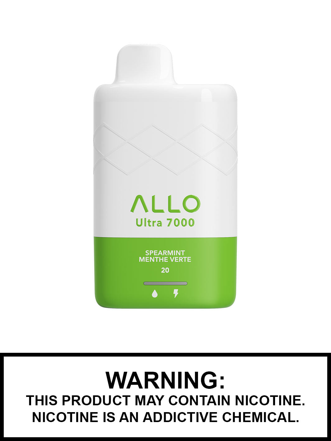 Spearmint Allo Ultra 7000 Disposable Vape, Allo 7000, Allo Vapor, Vape360 Canada