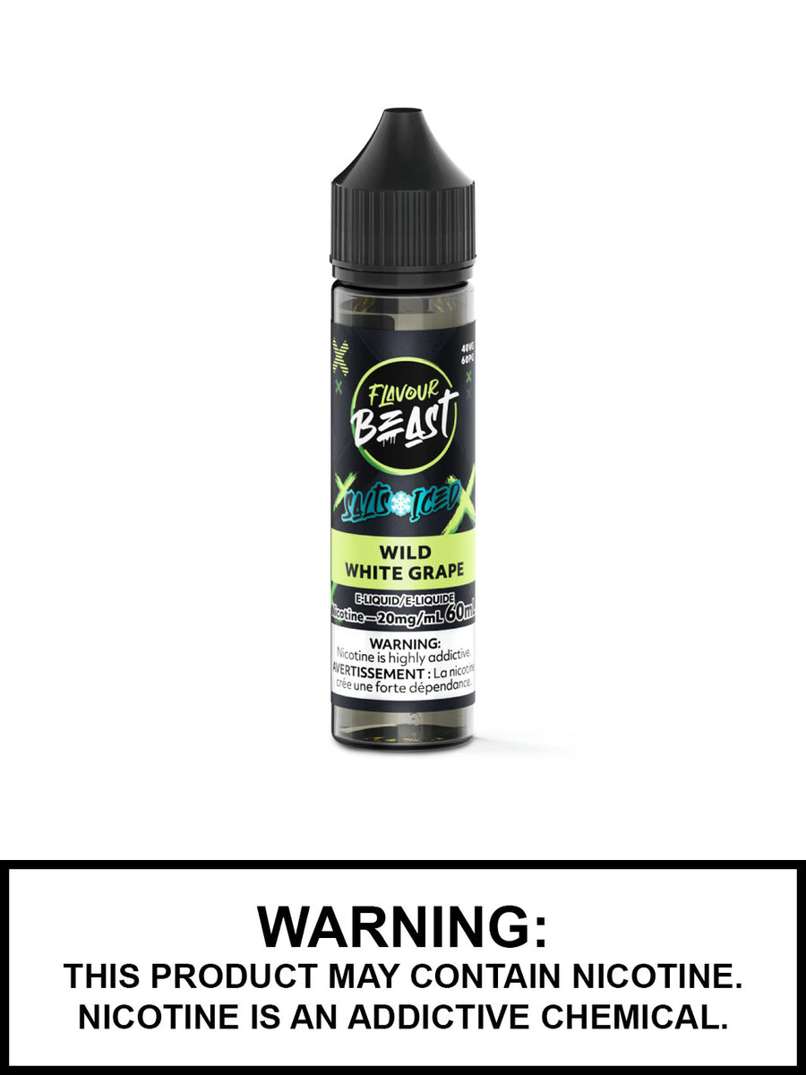 Saveur glace au raisin blanc sauvage Beast Salt Nic - 30 ml et 60 ml