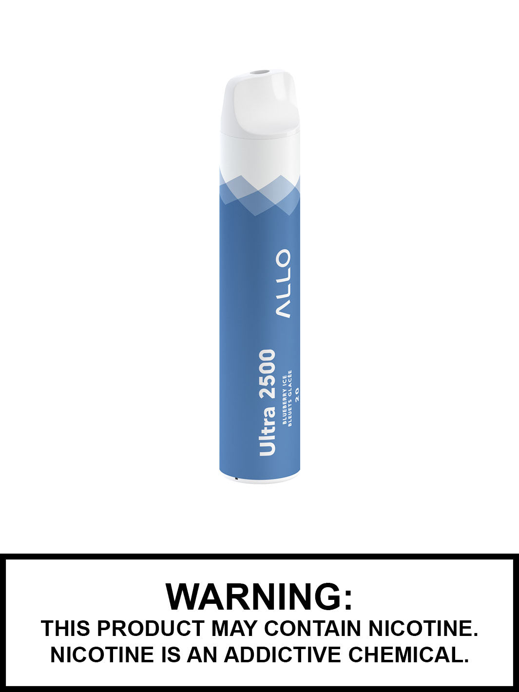 Allo Disposable Vape, Blueberry Ice Ultra 2500, Disposable Vape Canada, Vape360