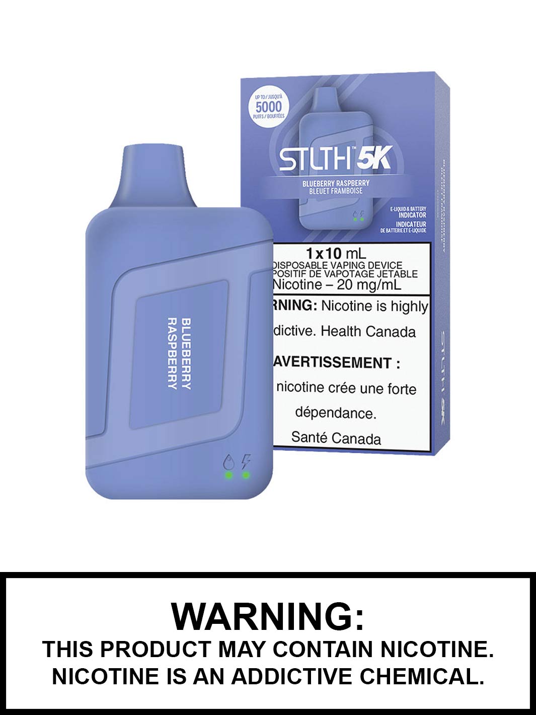 Blueberry Raspberry STLTH 5K Disposable Vapes by STLTH Vape, Disposable Vape Canada, Vape360