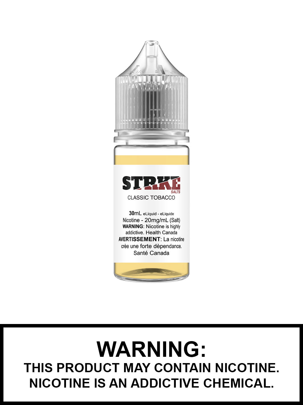 Classic Tobacco Salt Nic by STRKE Salts Vape Juice, Cheap vape juice Canada, Vape360