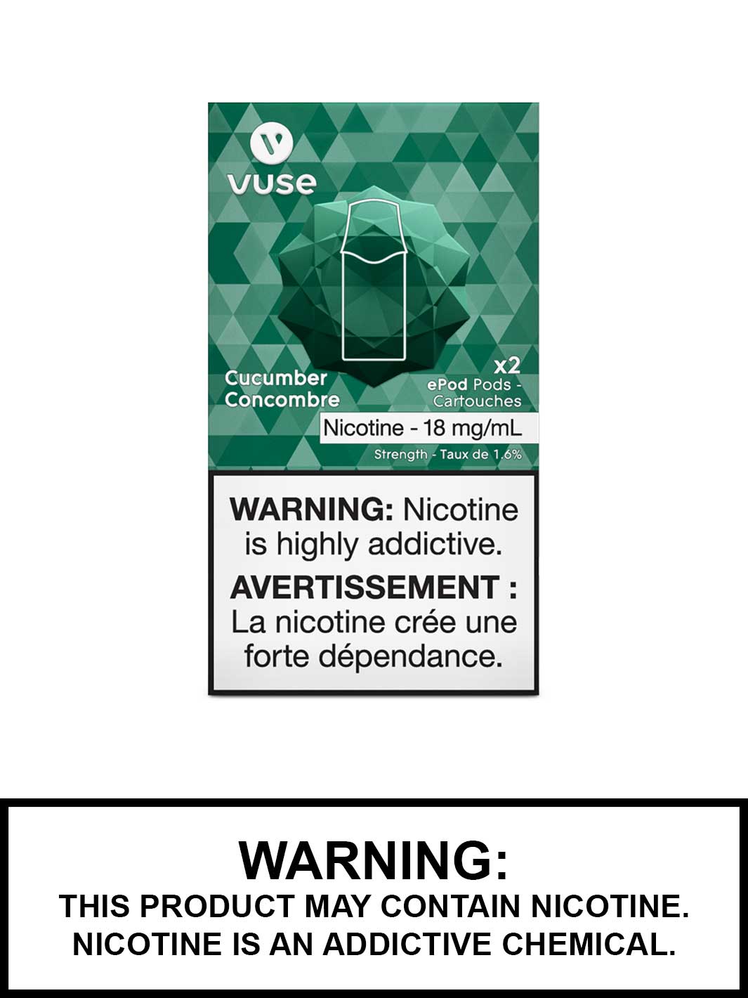 Cucumber Vuse pods, Vuse epod, Vuse Pods Canada, Vape360