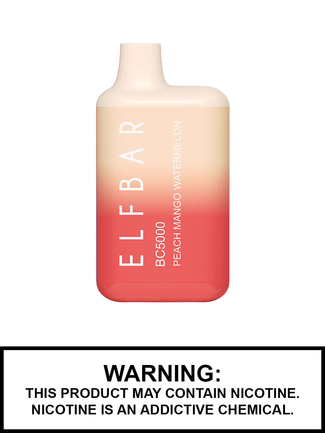 Elf Bar BC5000 Disposable Vape Pen, Peach Mango Watermelon, Elf Bar Canada, Vape360