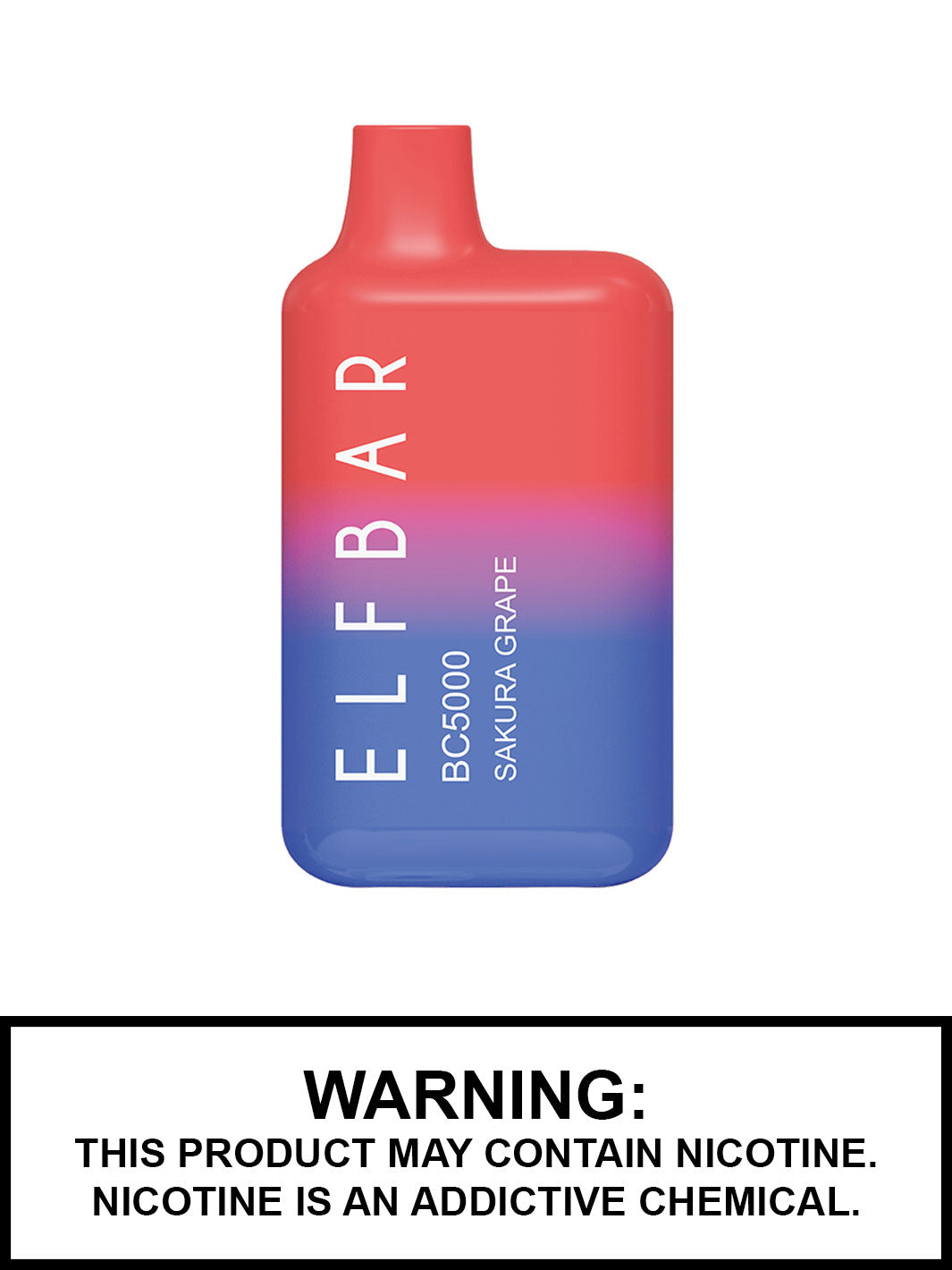 Elf Bar BC5000 Disposable Vape Pen, Sakura Grape, Elf Bar Canada, Vape360