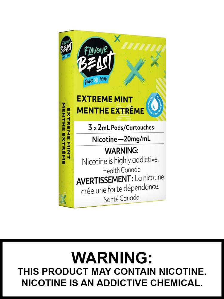 Extreme Mint Iced Flavour Beast Pods, STLH Compatible Pods, Vape360 Canada