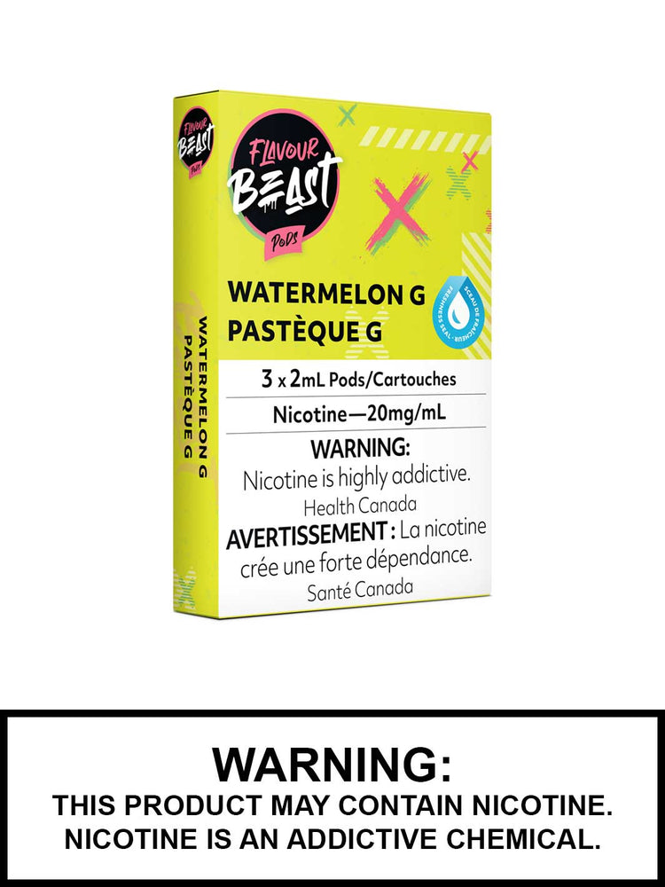Watermelon G Flavour Beast Pods, STLH Compatible Pods, Vape360 Canada