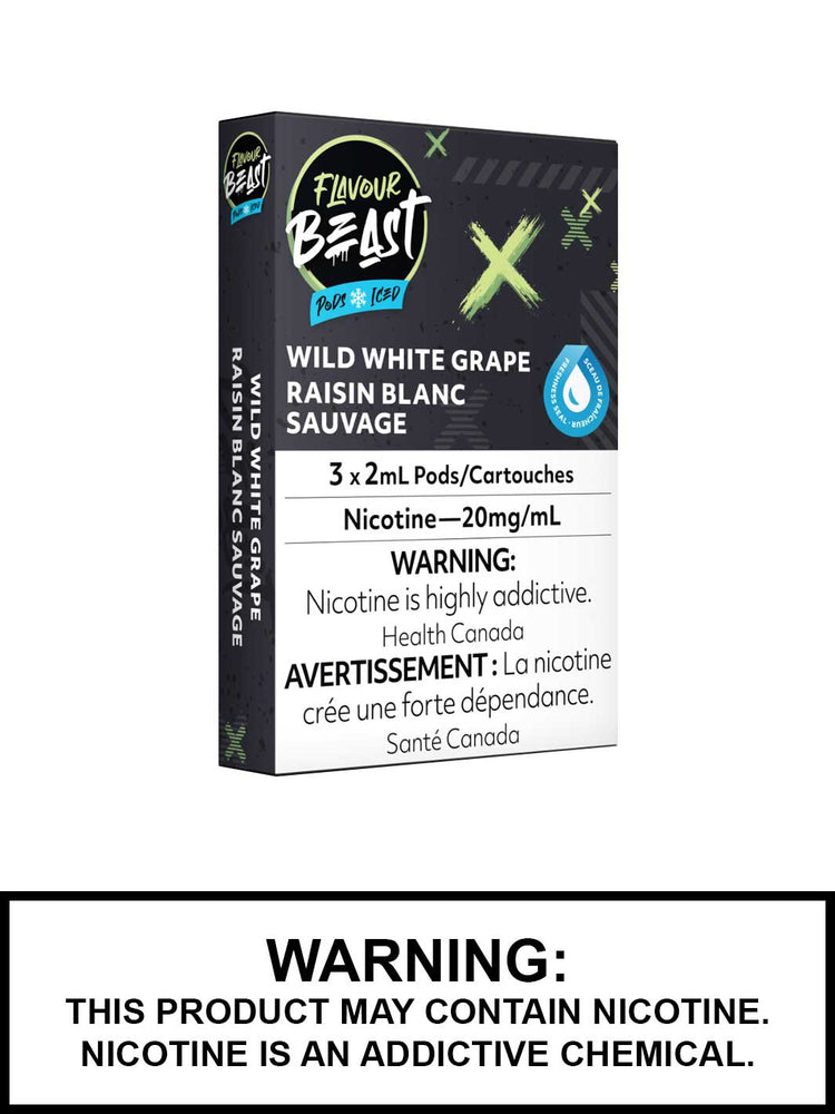 Wild White Grape Iced Flavour Beast Pods, STLH Compatible Pods, Vape360 Canada
