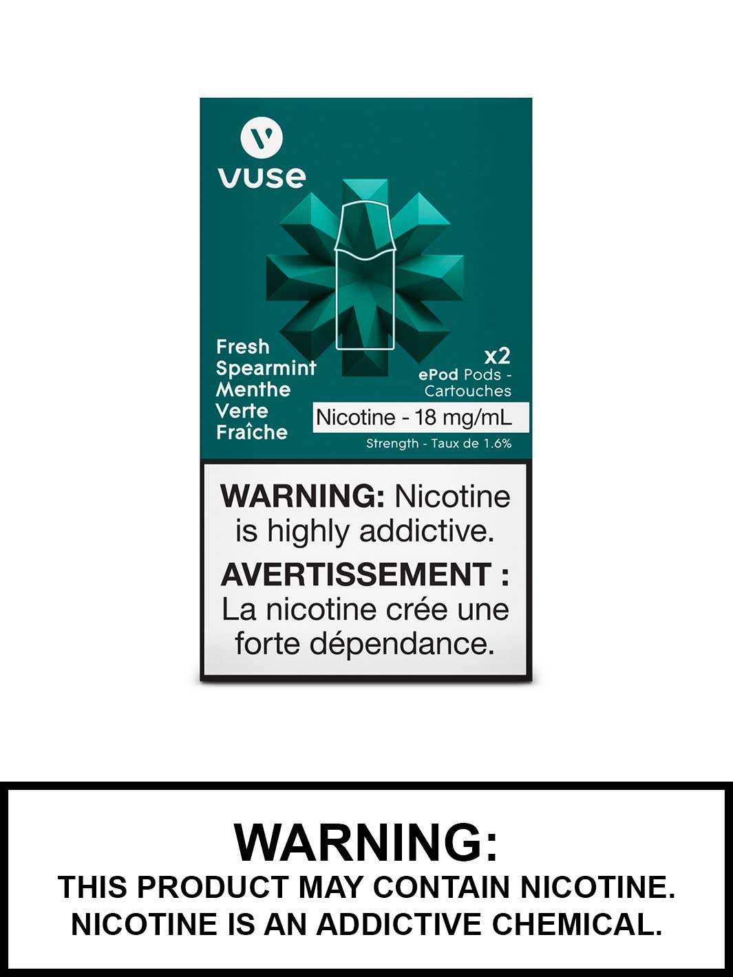 Fresh Spearmint Vuse pods, Vuse epod, Vuse Pods Canada, Vape360