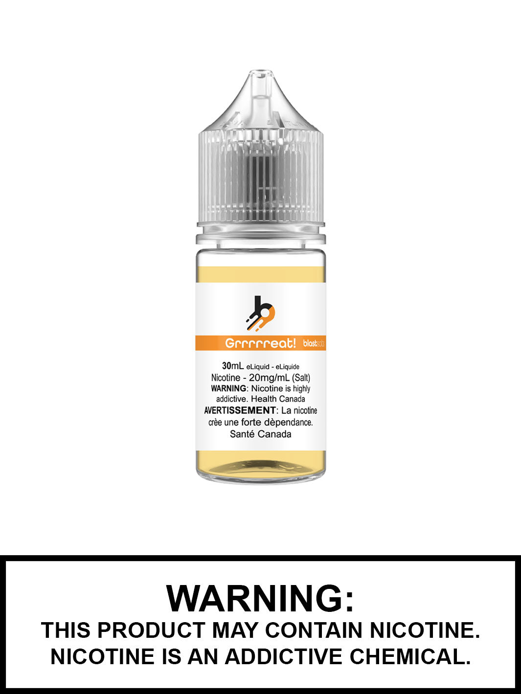 Grrrrreat Salt Nic by Blast Vape Juice Canada, Cereal Flavoured eJuice, Vape360