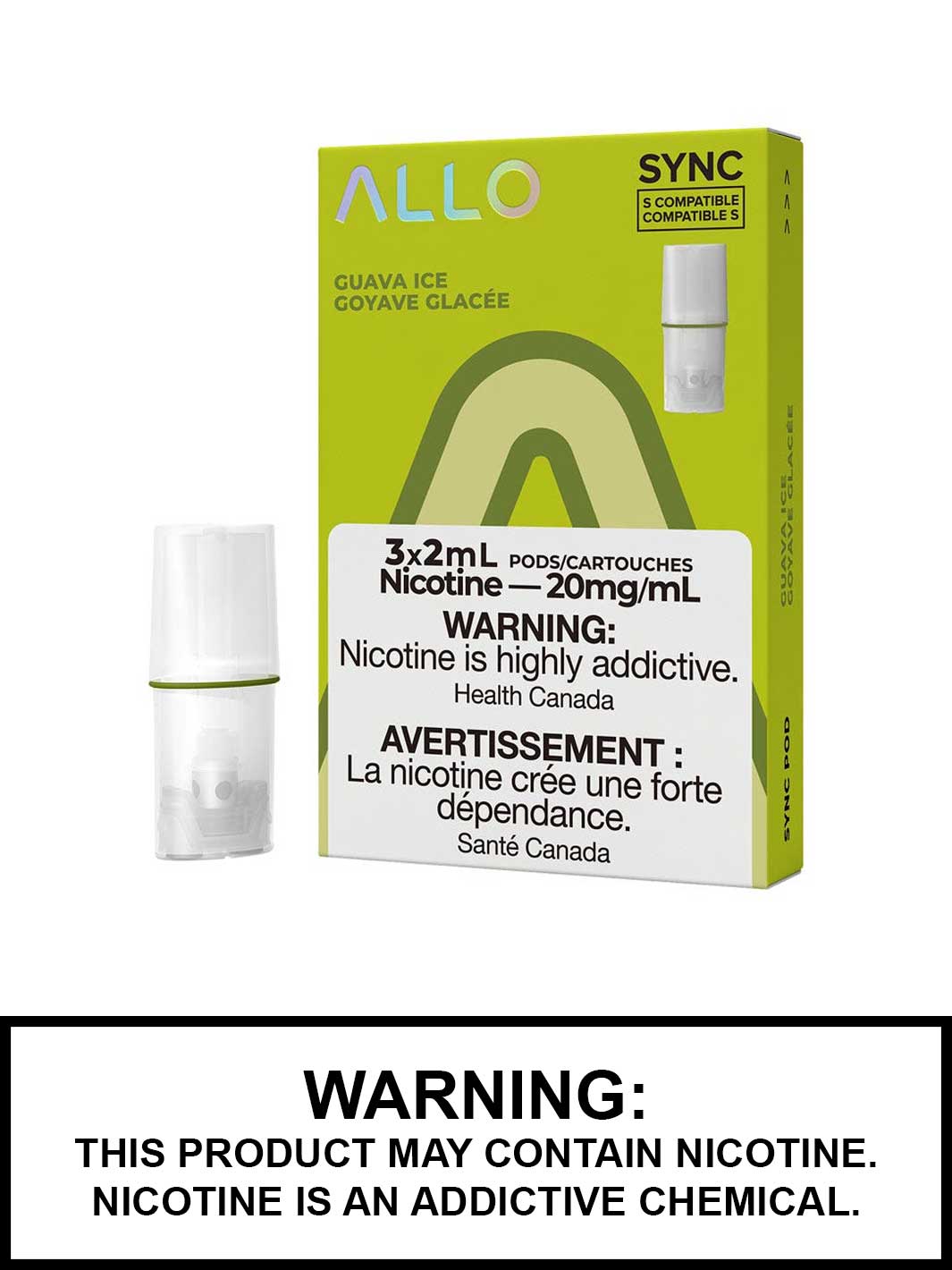 Guava Ice Allo Pods, STLTH Compatible Pods Canada, Vape360