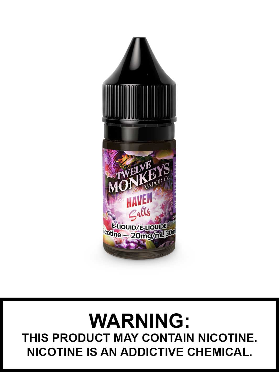 Haven Nic Salt by Twelve Monkeys Vapor, Grape Apple Pear eJuice, Vape360 Canada