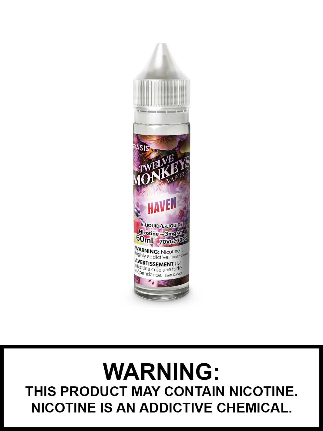 Haven by Twelve Monkeys Vapor, Grape Apple Pear eJuice, Vape360 Canada