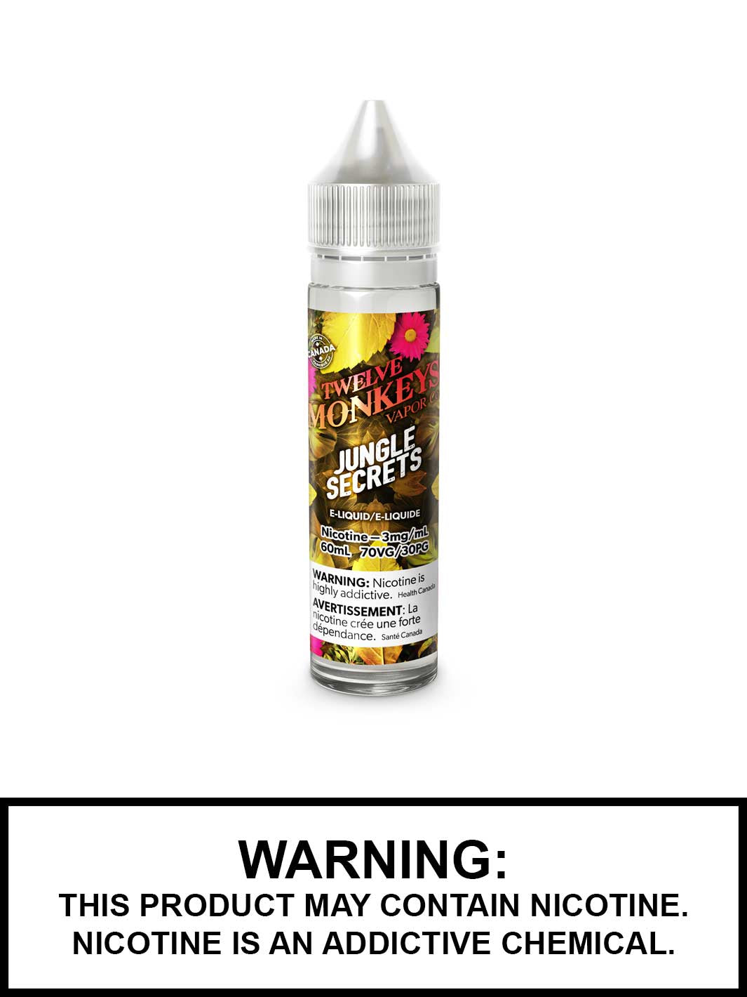 Jungle Secrets by Twelve Monkeys Vapor, Mango Lychee eJuice, Vape360 Canada