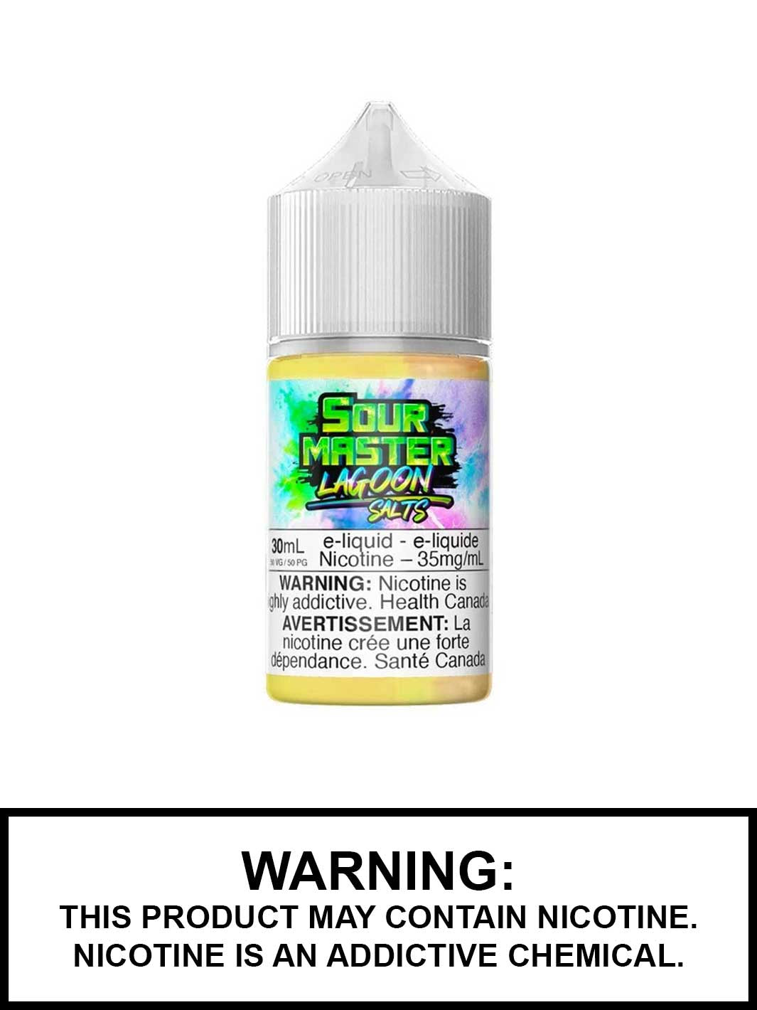 Lagoon Nic Salt eJuice by Sour Master, Cherry Lime Blueberry Apple eJuice, Vape360 Canada