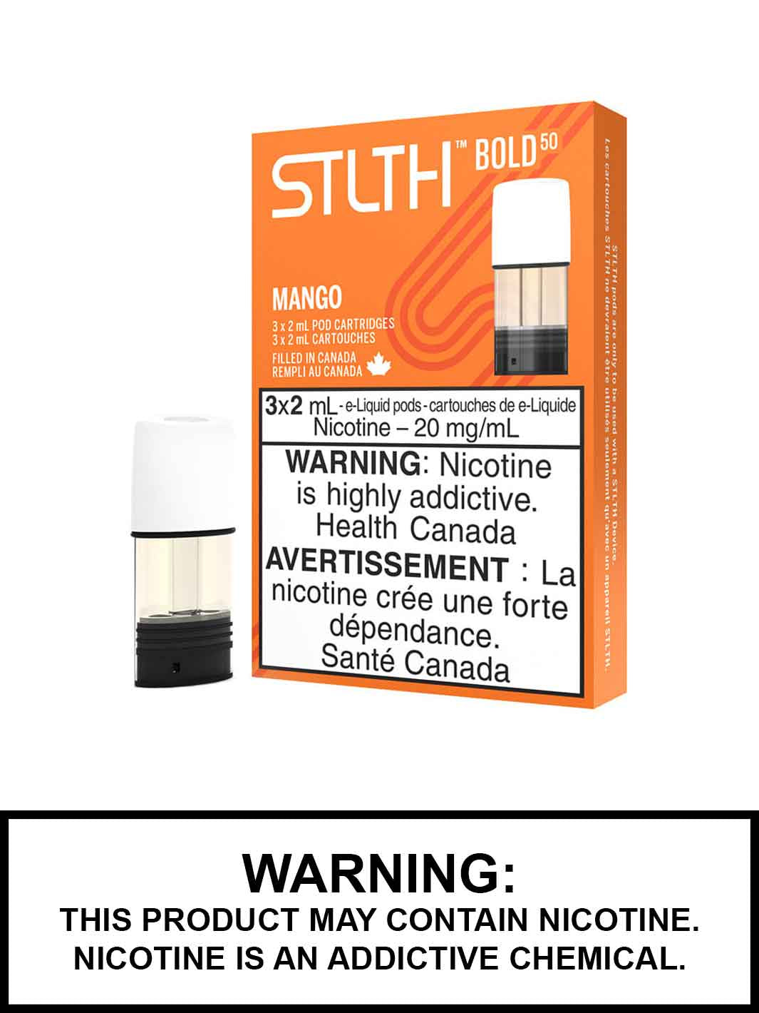 Mango STLTH Pod Pack, STLTH Flavours Canada, Vape360