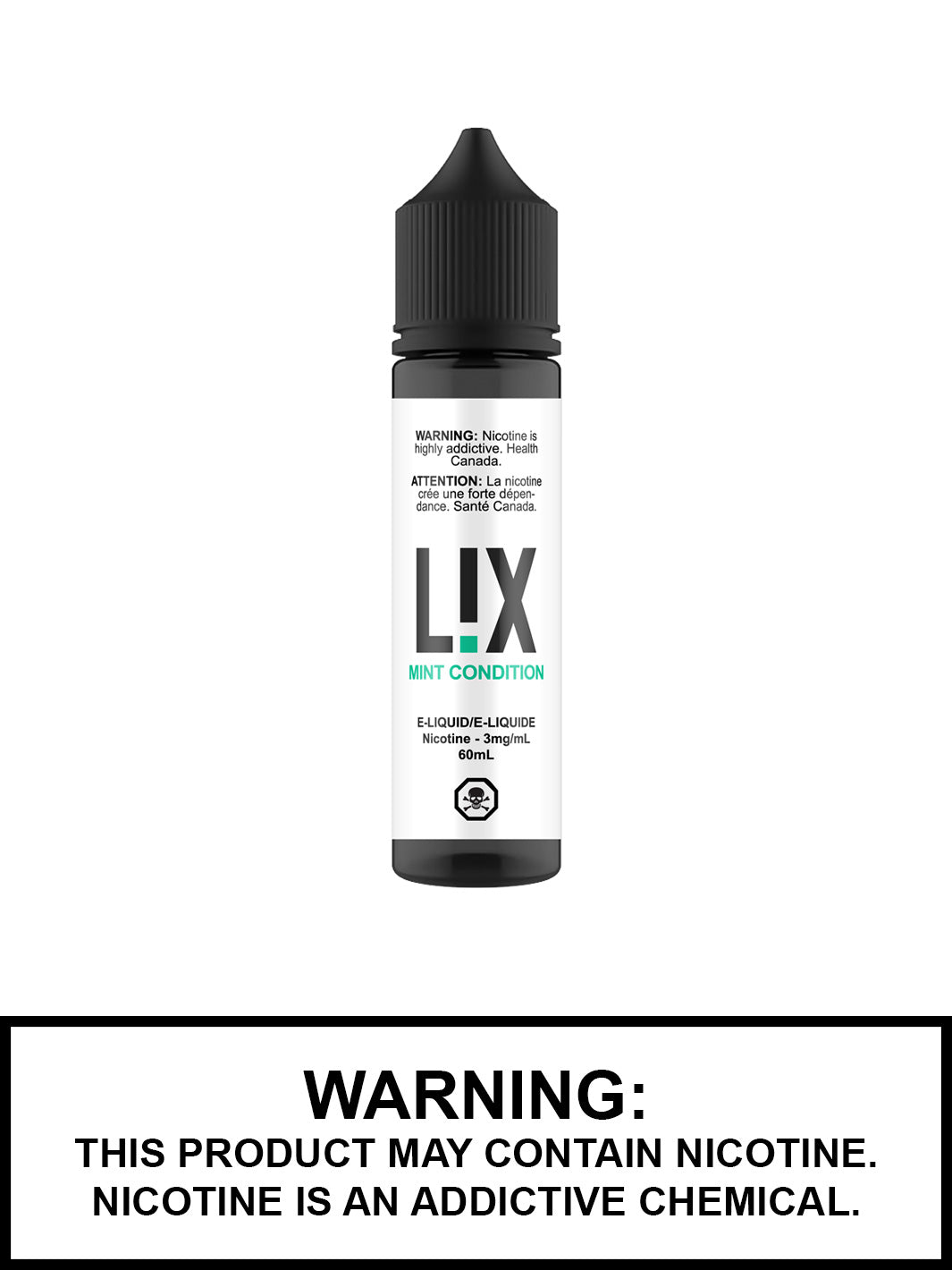 Mint Condition eJuice by LiX Vape Juice, 60mL freebase, Vape360 Canada