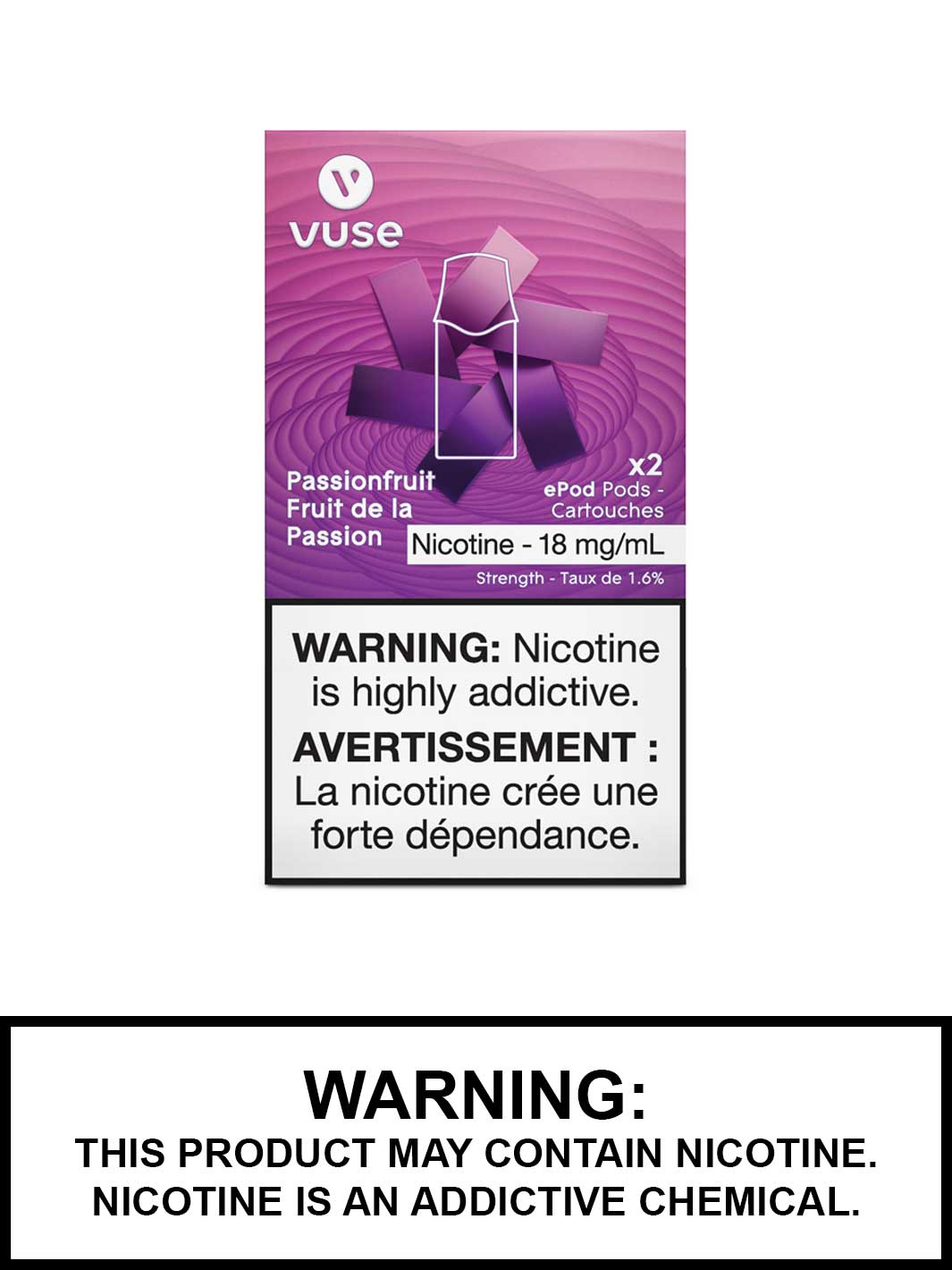 Passionfruit Vuse pods, Vuse epod, Vuse Pods Canada, Vape360