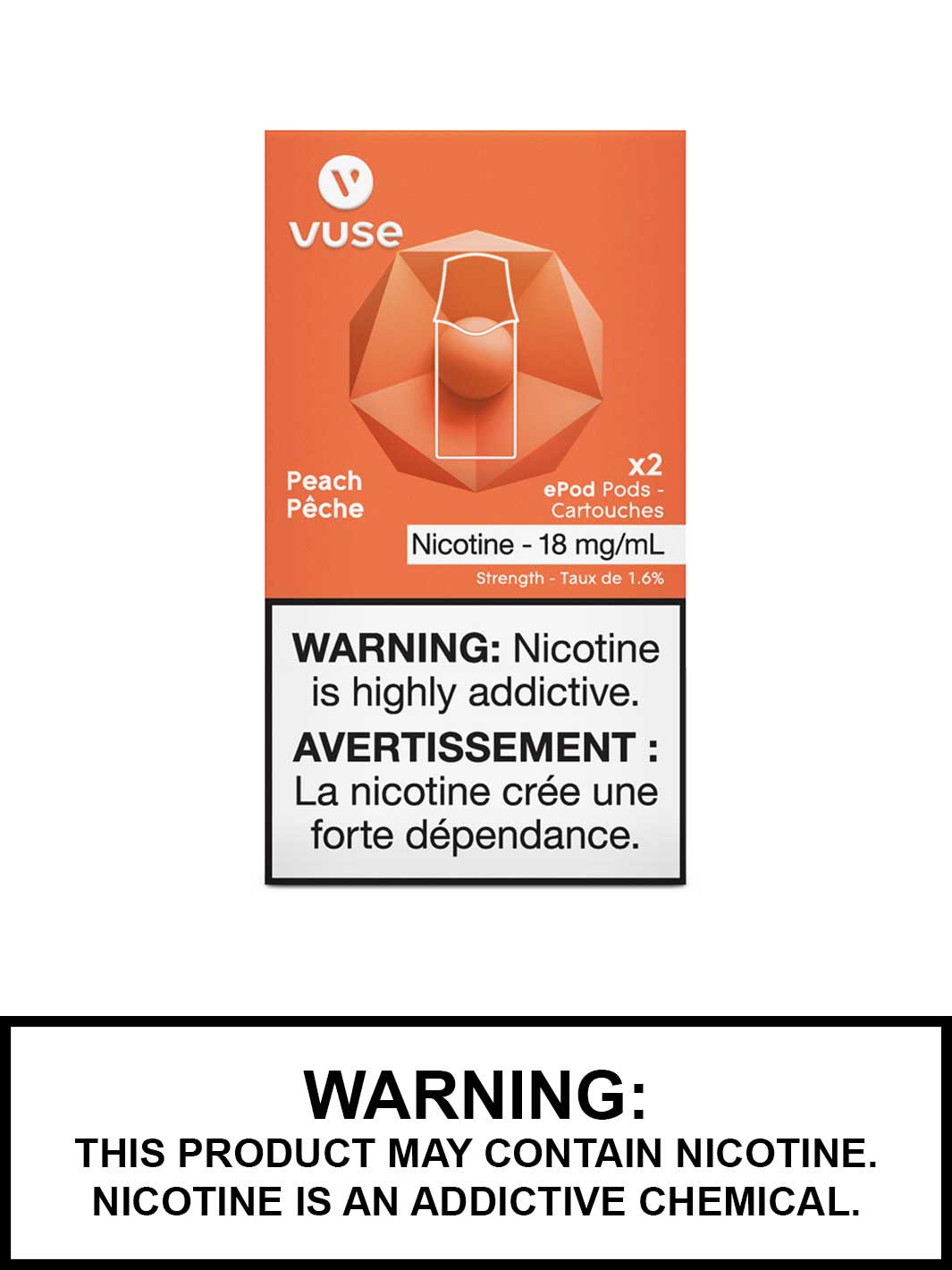 Peach Vuse pods, Vuse epod, Vuse Pods Canada, Vape360