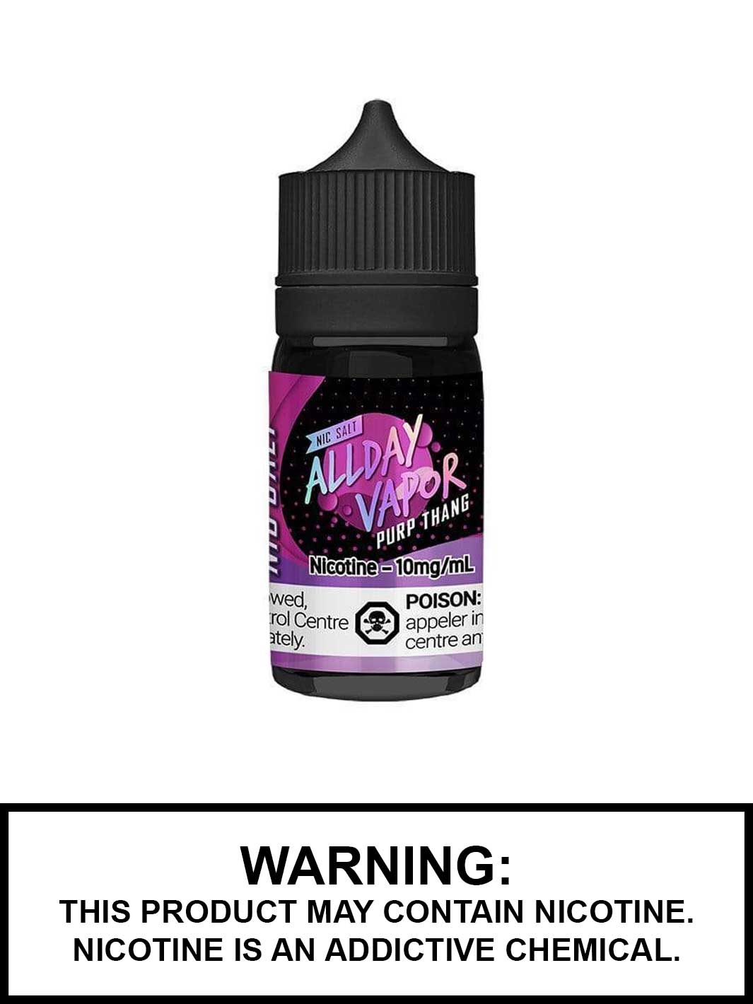 Purp Thang by All Day Vapor, Grape Nic Salt eJuice, Vape360 Canada