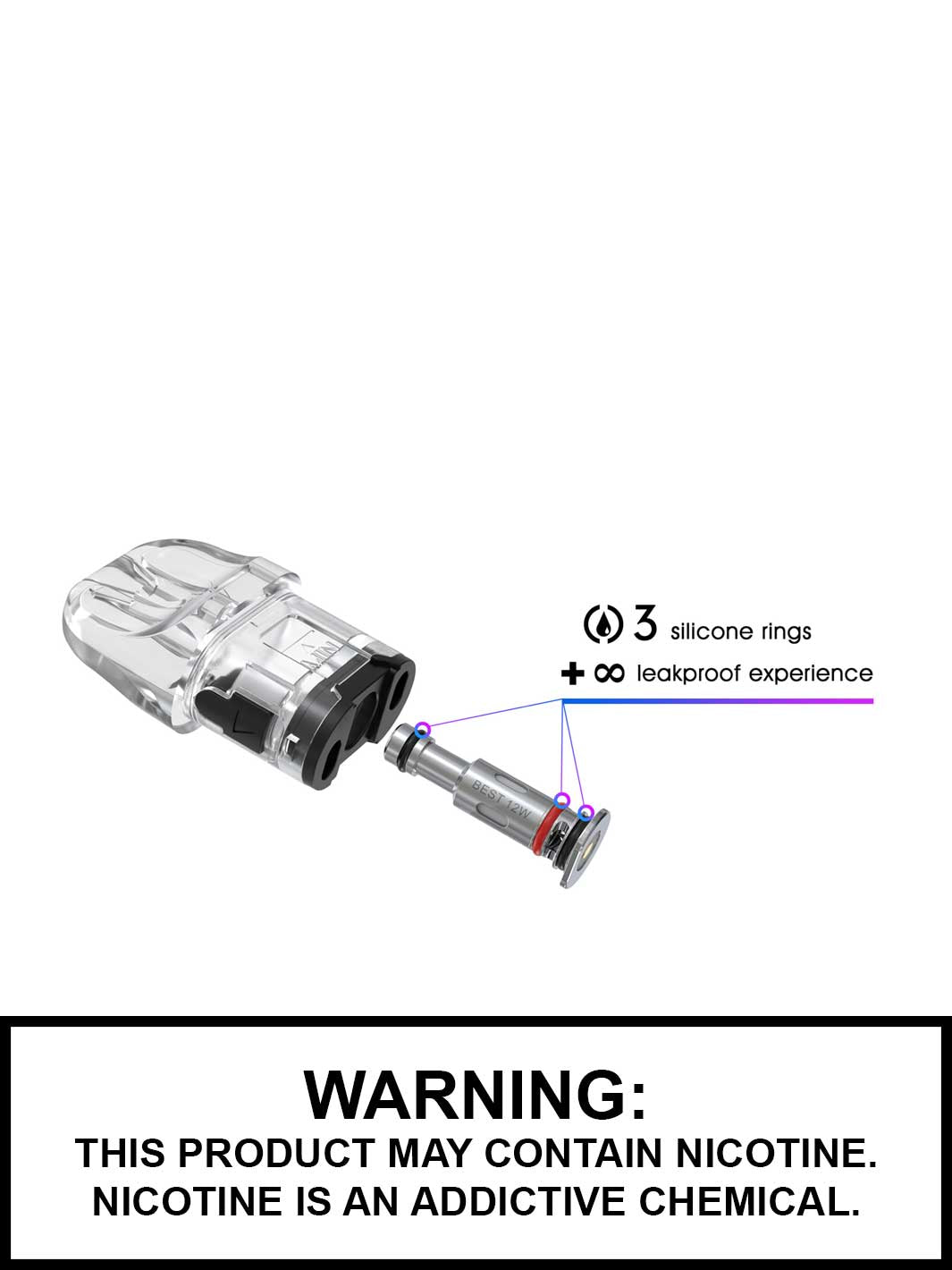 SMOK Novo 4 Replacement Pods, Black, Vape360 Canada