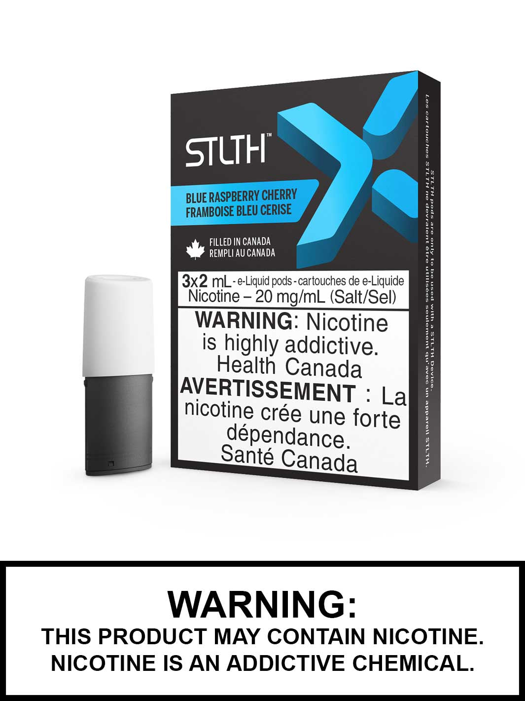 STLTH X Pods Blue Raspberry Cherry, STLTH Pod Flavours, STLTH Vape Canada, Vape360