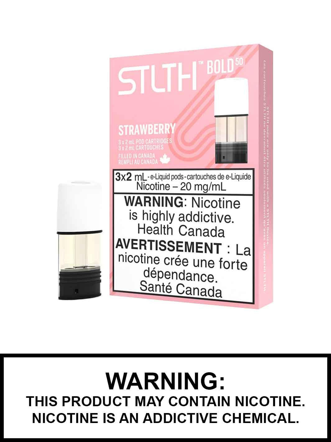 Strawberry STLTH Pod Pack, STLTH Flavours Canada, Vape360