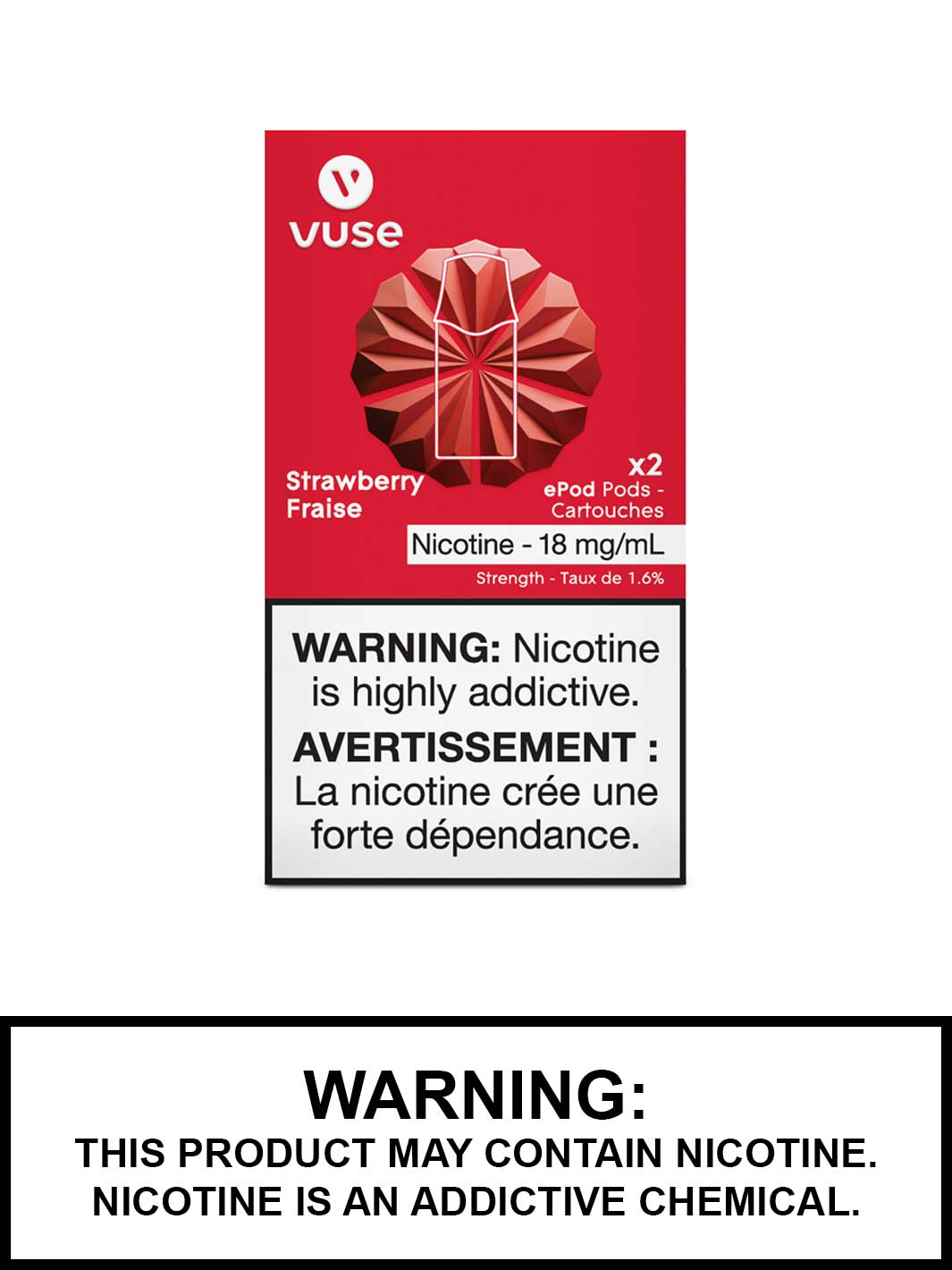Strawberry Vuse pods, Vuse epod, Vuse Pods Canada, Vape360