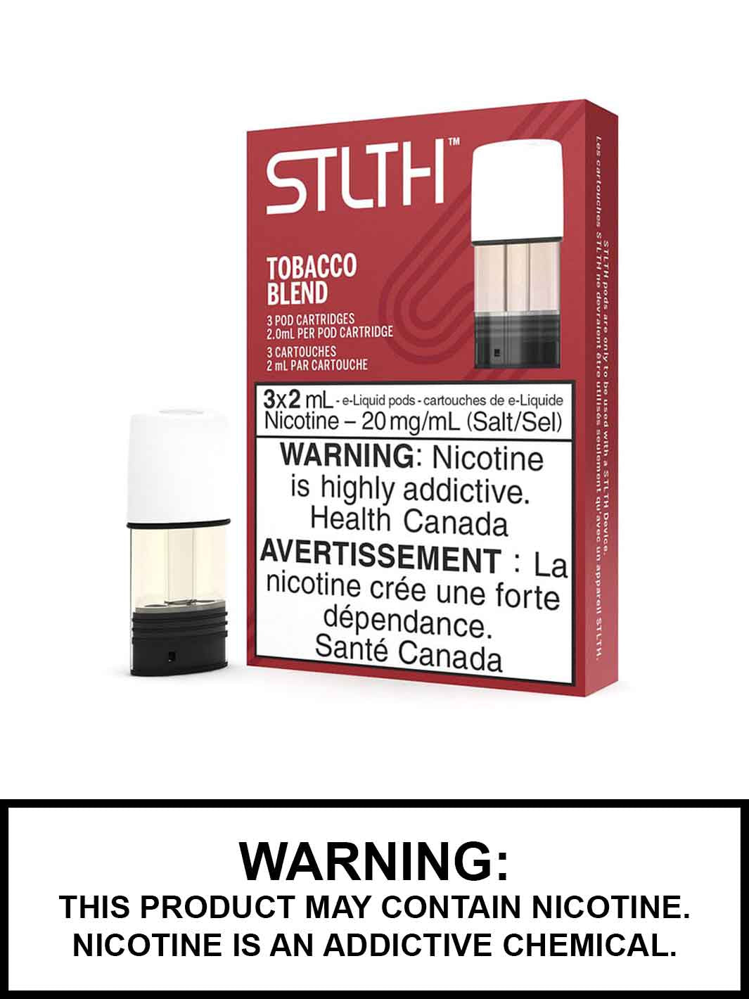 Tobacco Blend STLTH Pod Pack, STLTH Flavours Canada, Vape360