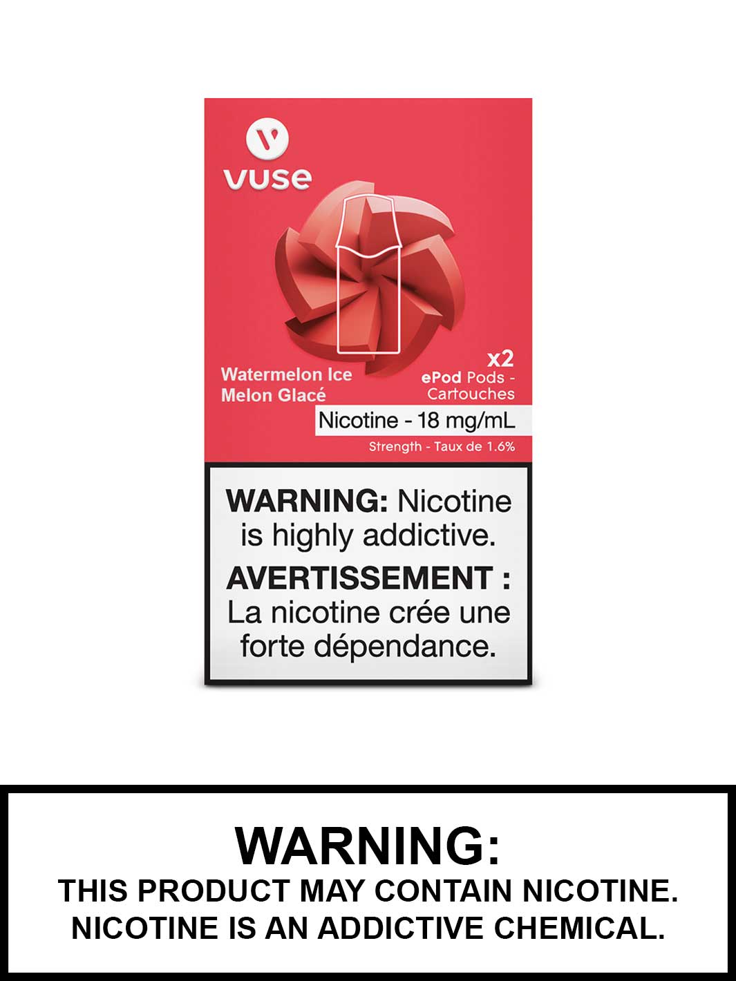 Watermelon Ice Vuse pods, Vuse epod, Vuse Pods Canada, Vape360