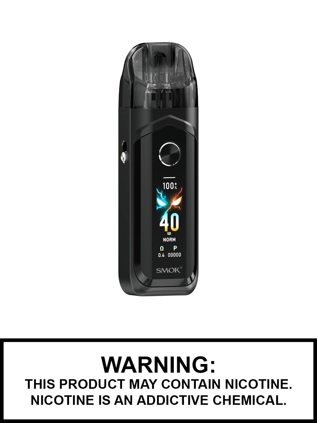 Black SMOK Nord 6 80W Pod Vape, 3800mAh Pod Kit