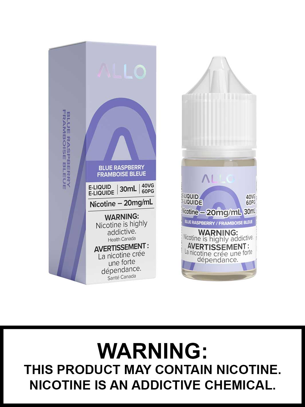 Blue Raspberry Allo eLiquid, Allo Salts Vape Juice, Vape360 Canada