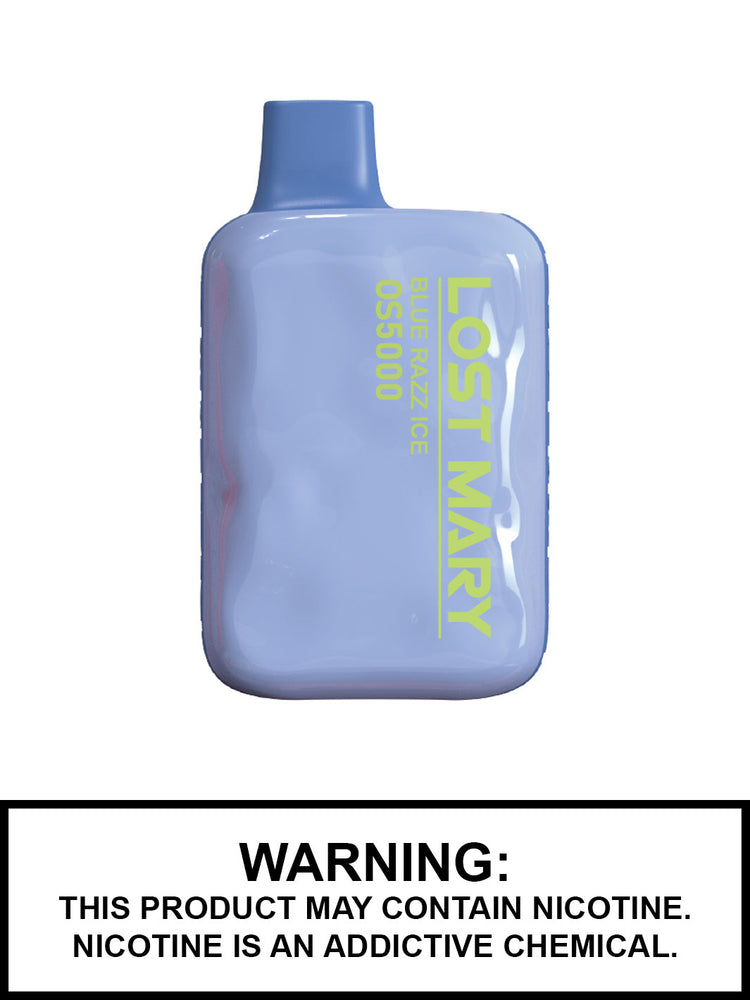 Lost Mary OS5000 Disposable Vape, Lost Mary Vape, Blue Razz Ice Vape Juice, Vape360 Canada