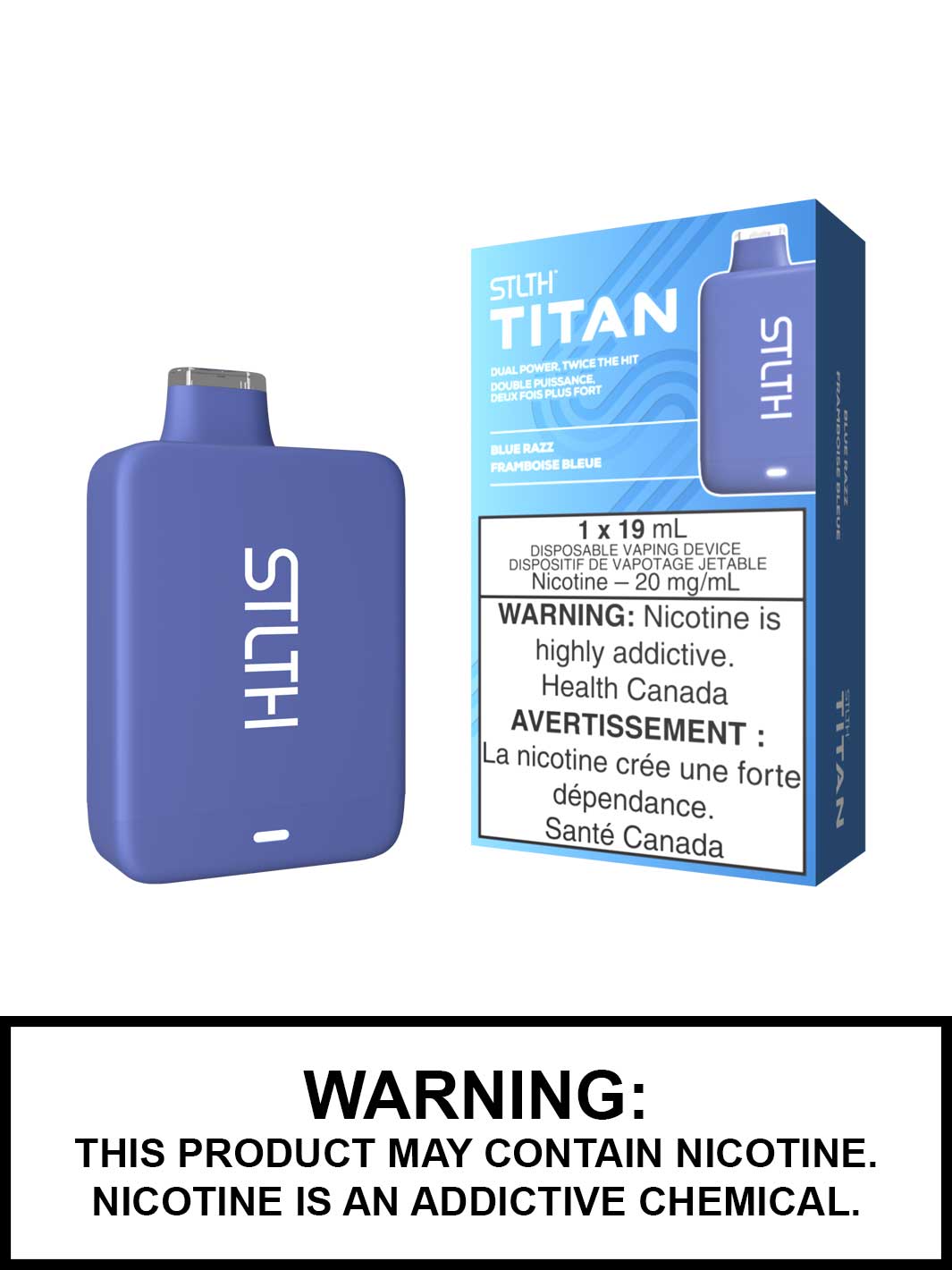 Blue Razz STLTH Titan 10K Disposable Vape, 10000 Puffs STLTH Disposable, Vape360