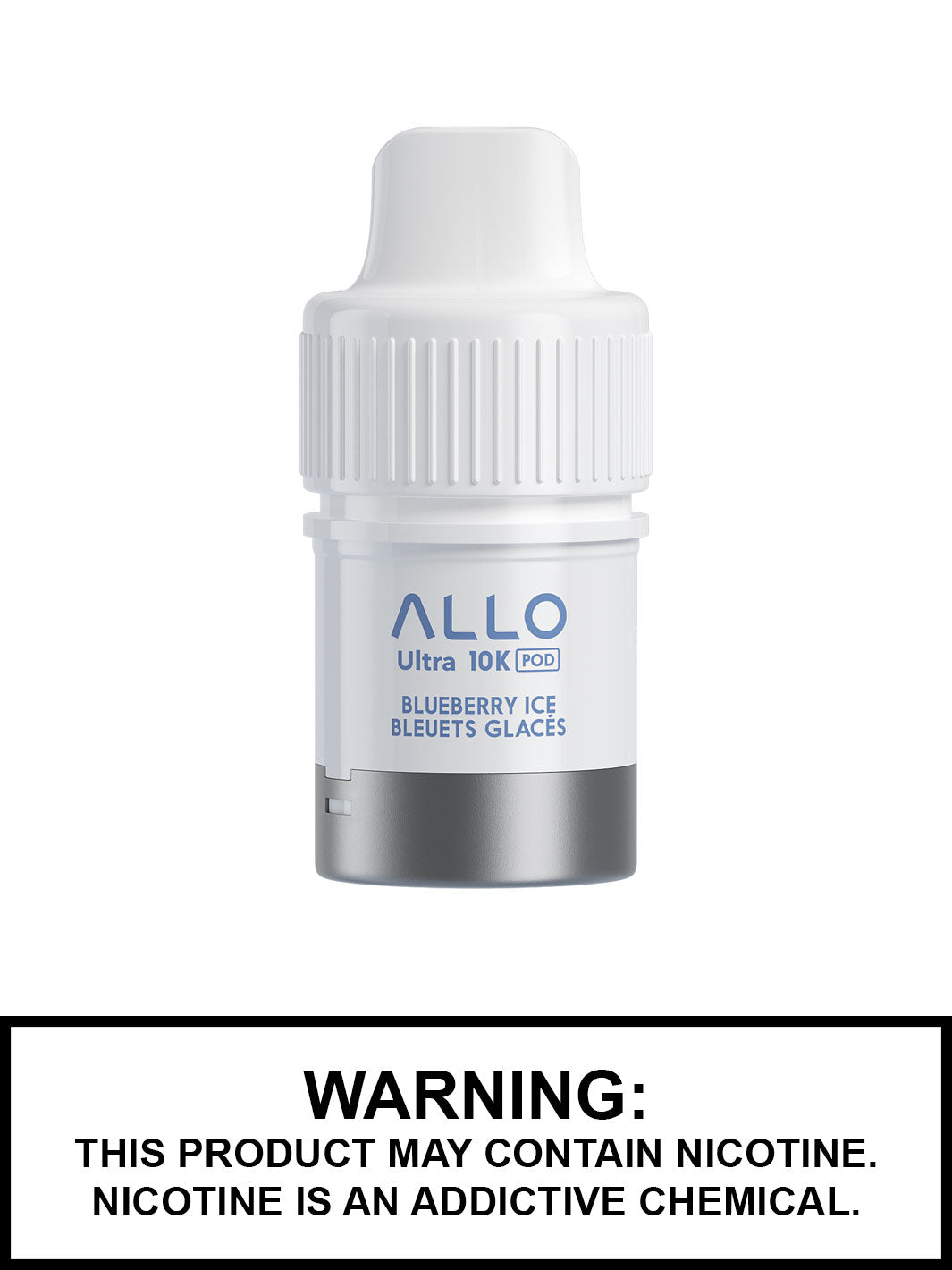 Blueberry Ice Allo Ultra 10K Pods, Allo Vape, Allo Ultra 10K Hybrid Disposable, Vape360 Canada