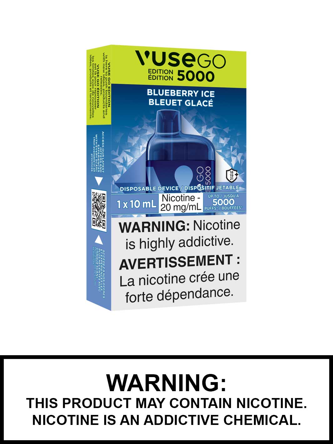 Blueberry Ice Vuse Go 5000 Edition, Vuse Go Disposable Vape Canada, Vape360