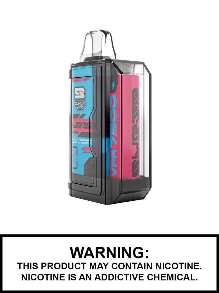 Blueberry Pomegranate Super VPR 7500 disposable vape, VPR 7500, Super VPR disposable vapes, Vape360 Canada