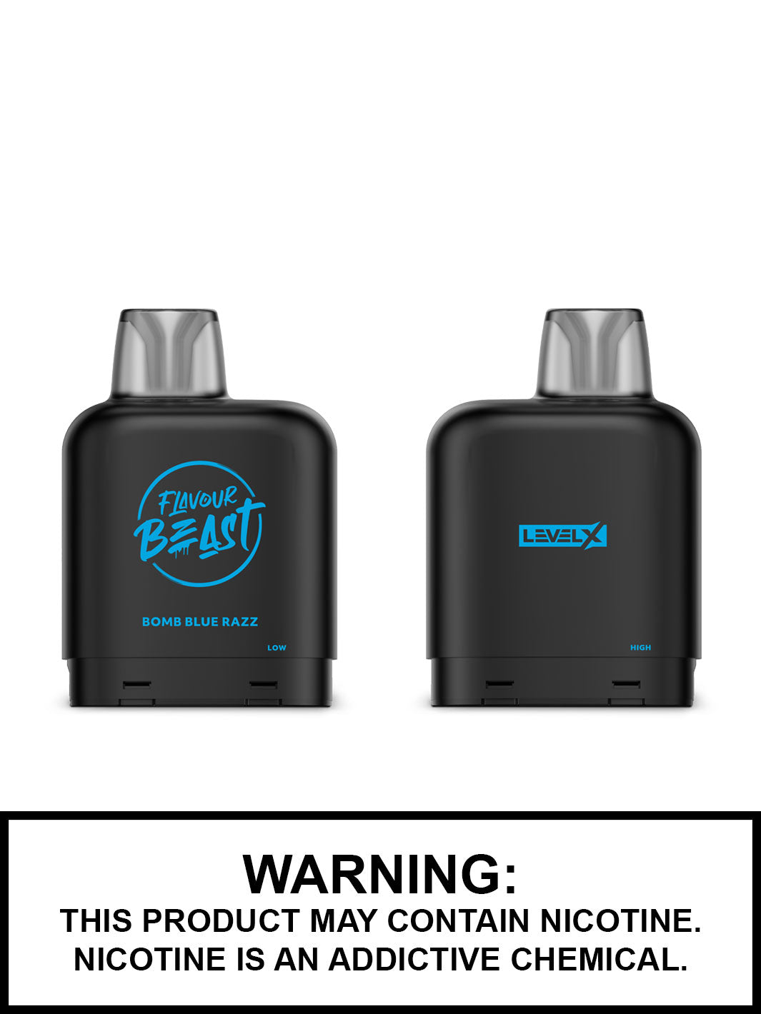 Bomb Blue Razz Level X Flavour Beast Pods, Vape360 Canada