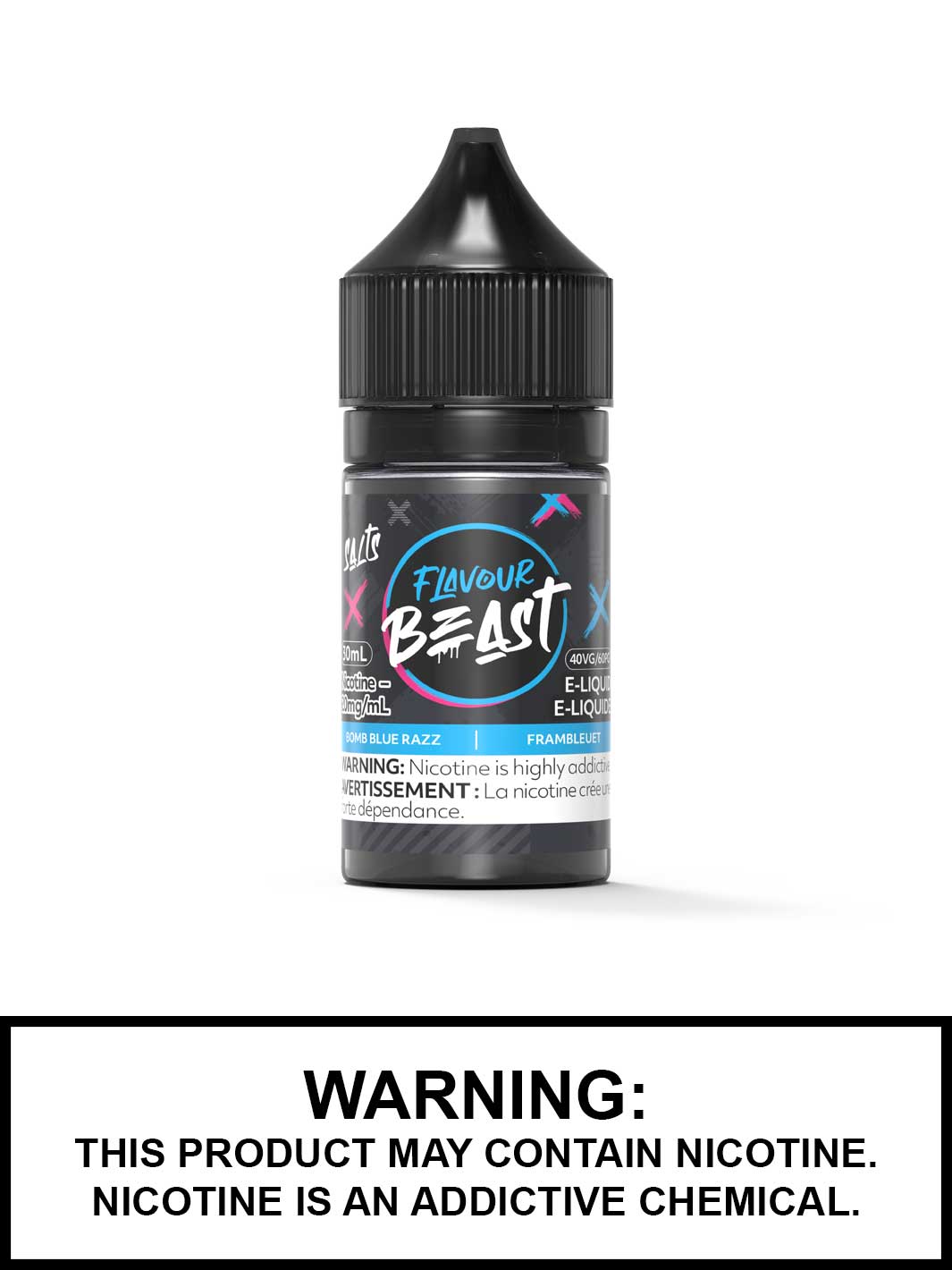 Bomb Blue Razz Flavour Beast Salts, Salt Nic Flavour Beast Flavours, Vape360 Canada