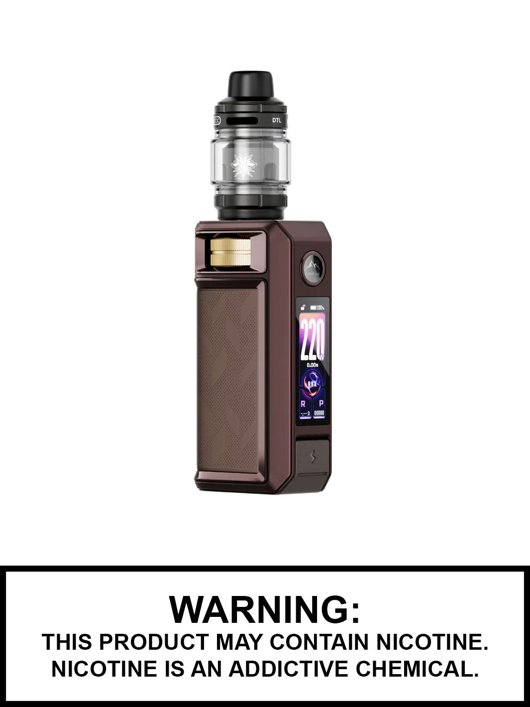 Brown Voopoo Drag 6 Vape Kit with UFORCE-X 2 TANK, Voopoo Vape
