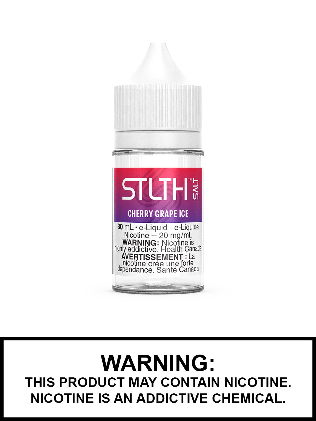 Cherry Grape Ice STLTH Salt Nic Vape Juice by STLTH Vape, Vape360 Canada